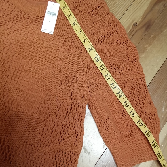 Anthropologie Mauve Sweater Dress Orange Floral - Picture 9 of 11